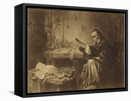 Portrait of Antonio Stradivari-null-Framed Premier Image Canvas