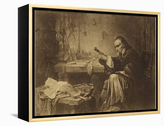 Portrait of Antonio Stradivari-null-Framed Premier Image Canvas