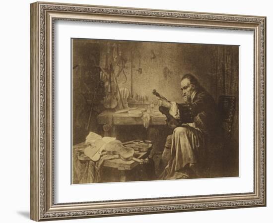 Portrait of Antonio Stradivari-null-Framed Giclee Print