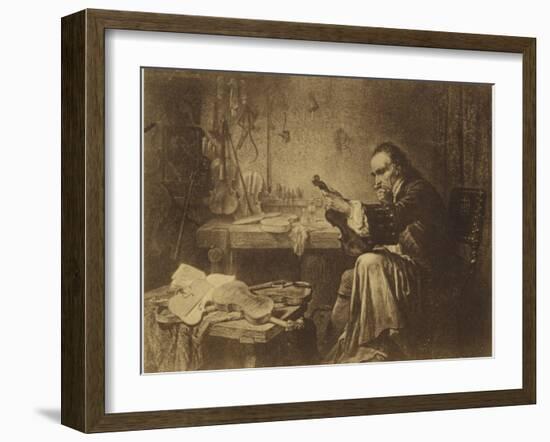 Portrait of Antonio Stradivari-null-Framed Giclee Print