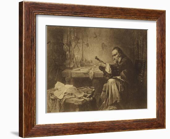 Portrait of Antonio Stradivari-null-Framed Giclee Print