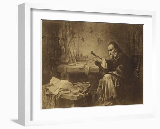 Portrait of Antonio Stradivari-null-Framed Giclee Print