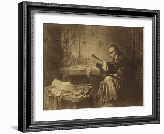 Portrait of Antonio Stradivari-null-Framed Giclee Print