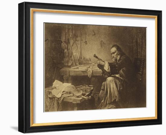 Portrait of Antonio Stradivari-null-Framed Giclee Print