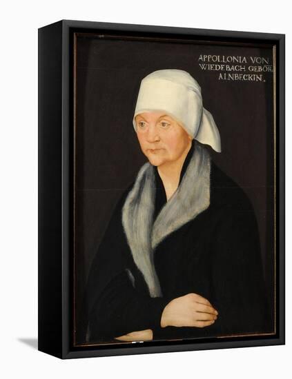 Portrait of Apollonia Von Wiedebach, by Cranach, Lucas, the Elder (1472-1553). Oil on Wood, Ca 1524-Lucas the Elder Cranach-Framed Premier Image Canvas