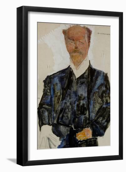 Portrait of Architect Otto Wagner-Egon Schiele-Framed Giclee Print