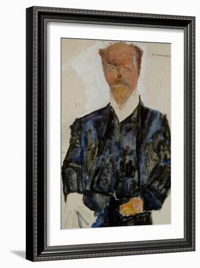 Portrait of Architect Otto Wagner-Egon Schiele-Framed Giclee Print