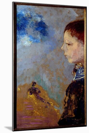 Portrait of Ari Redon (1889-1972) on the Marine Pass (Son of the Artist). Painting by Odilon Redon-Odilon Redon-Mounted Giclee Print