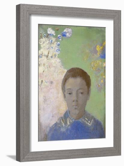 Portrait of Ari Redon, C.1898-Odilon Redon-Framed Giclee Print