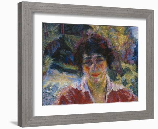 Portrait of Armida Brucky, 1909-Umberto Boccioni-Framed Giclee Print