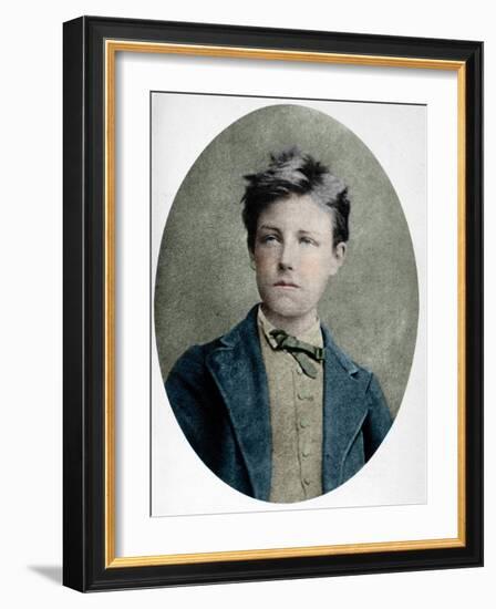 Portrait of Arthur Rimbaud (1859 - 1891) at the Age of 17.-Etienne Carjat-Framed Giclee Print