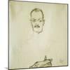 Portrait of Arthur Roessler, 1910-Egon Schiele-Mounted Giclee Print