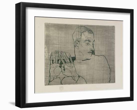 Portrait of Arthur Roessler, 1914-Egon Schiele-Framed Giclee Print