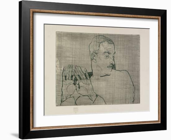 Portrait of Arthur Roessler, 1914-Egon Schiele-Framed Giclee Print