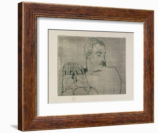 Portrait of Arthur Roessler, 1914-Egon Schiele-Framed Giclee Print