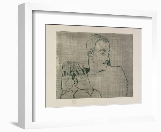 Portrait of Arthur Roessler, 1914-Egon Schiele-Framed Giclee Print