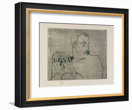 Portrait of Arthur Roessler, 1914-Egon Schiele-Framed Giclee Print