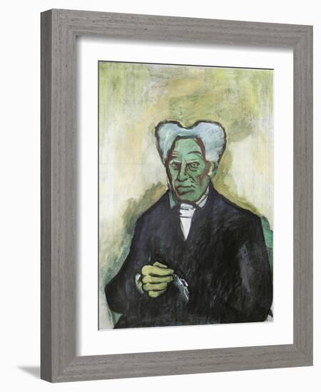 Portrait of Arthur Schopenhauer (1788-1860)-Bohumil Kubista-Framed Giclee Print