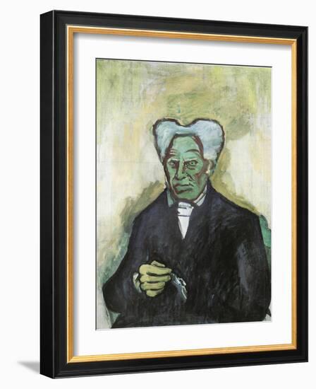 Portrait of Arthur Schopenhauer (1788-1860)-Bohumil Kubista-Framed Giclee Print