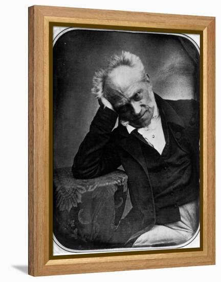 Portrait of Arthur Schopenhauer, German Philosopher-null-Framed Premier Image Canvas