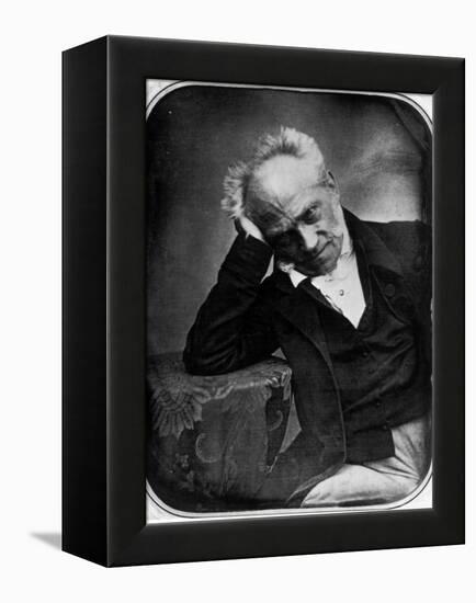 Portrait of Arthur Schopenhauer, German Philosopher-null-Framed Premier Image Canvas