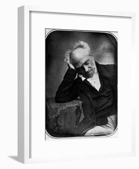 Portrait of Arthur Schopenhauer, German Philosopher-null-Framed Premium Photographic Print