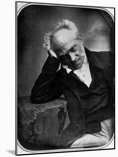 Portrait of Arthur Schopenhauer, German Philosopher-null-Mounted Premium Photographic Print