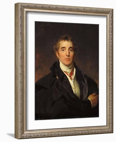 Portrait of Arthur Wellesley, 1st Duke of Wellington, C.1821-Thomas Lawrence-Framed Giclee Print