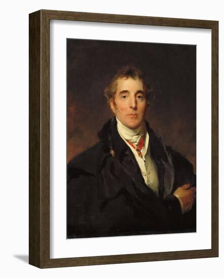 Portrait of Arthur Wellesley, 1st Duke of Wellington, C.1821-Thomas Lawrence-Framed Giclee Print