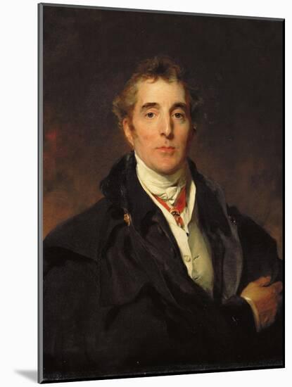 Portrait of Arthur Wellesley, 1st Duke of Wellington, C.1821-Thomas Lawrence-Mounted Giclee Print