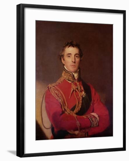 Portrait of Arthur Wellesley-Thomas Lawrence-Framed Giclee Print