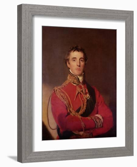 Portrait of Arthur Wellesley-Thomas Lawrence-Framed Giclee Print