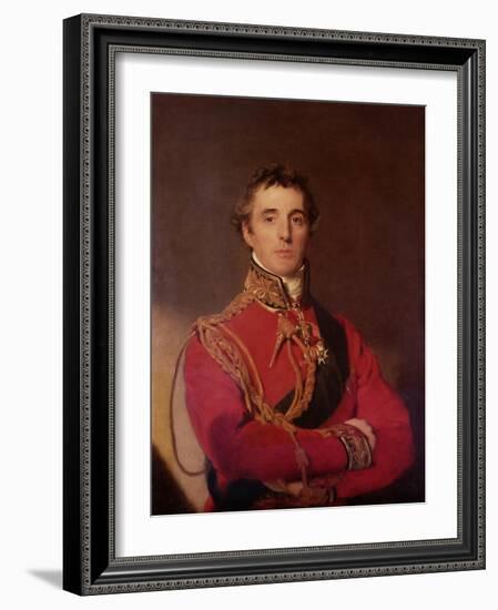 Portrait of Arthur Wellesley-Thomas Lawrence-Framed Giclee Print