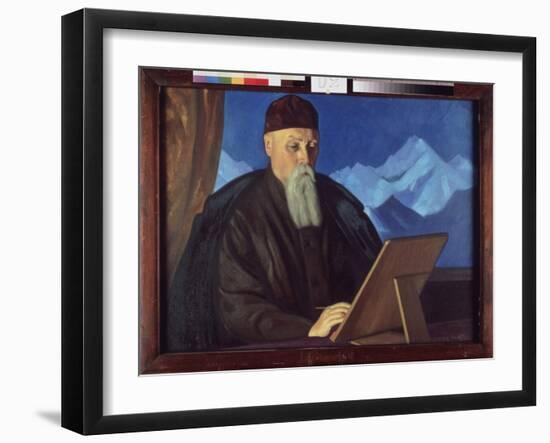 Portrait of Artist Nicolas (Nicholas) Roerich (1874-1947), 20Th Century (Tempera on Canvas)-Nicholas Roerich-Framed Giclee Print