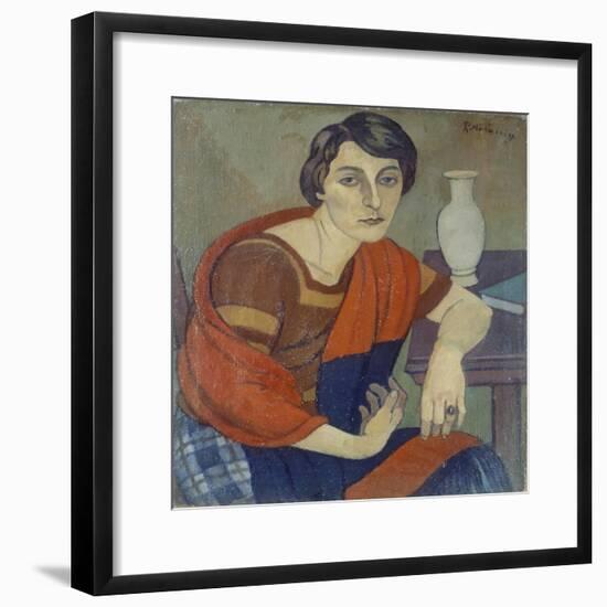 Portrait of Artist's Wife by Piero Marussig-null-Framed Giclee Print