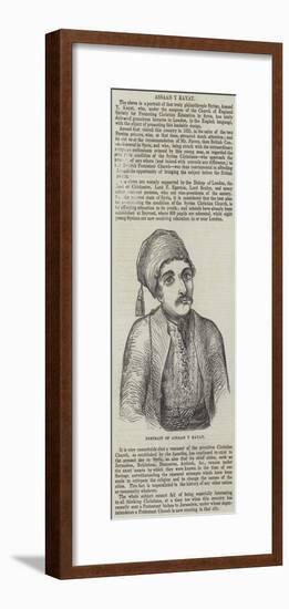 Portrait of Assaad Y Kayat-null-Framed Giclee Print