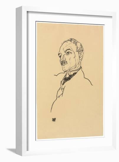 Portrait of August Lederer, 1918-Egon Schiele-Framed Giclee Print