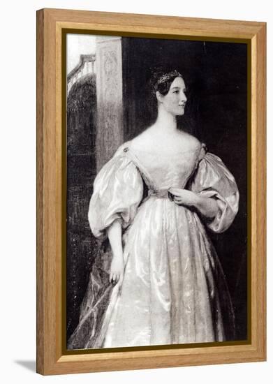 Portrait of Augusta Ada Byron Countess of Lovelace-null-Framed Premier Image Canvas