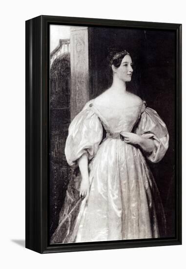 Portrait of Augusta Ada Byron Countess of Lovelace-null-Framed Premier Image Canvas