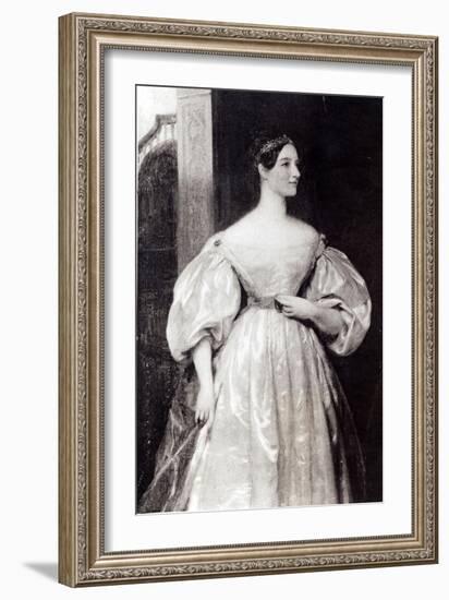 Portrait of Augusta Ada Byron Countess of Lovelace-null-Framed Giclee Print