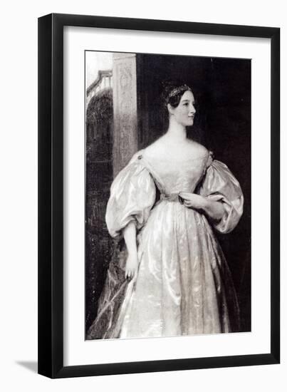 Portrait of Augusta Ada Byron Countess of Lovelace-null-Framed Giclee Print