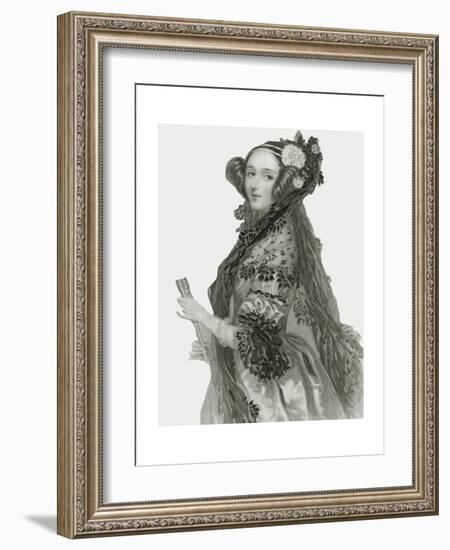 Portrait of Augusta Ada King-Alfred-edward Chalon-Framed Giclee Print