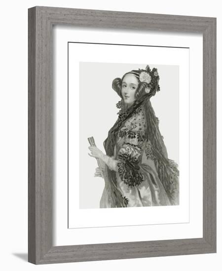 Portrait of Augusta Ada King-Alfred-edward Chalon-Framed Giclee Print