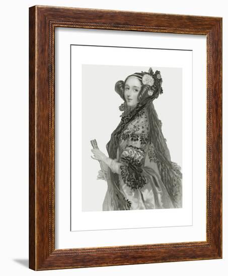 Portrait of Augusta Ada King-Alfred-edward Chalon-Framed Giclee Print