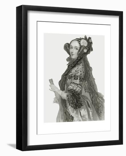 Portrait of Augusta Ada King-Alfred-edward Chalon-Framed Giclee Print