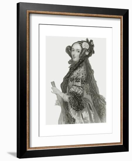 Portrait of Augusta Ada King-Alfred-edward Chalon-Framed Giclee Print