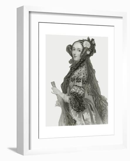 Portrait of Augusta Ada King-Alfred-edward Chalon-Framed Giclee Print