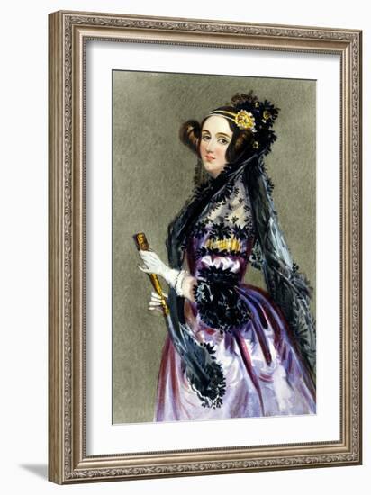 Portrait of Augusta Ada King-Alfred-edward Chalon-Framed Giclee Print