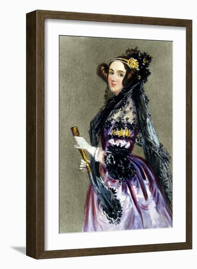 Portrait of Augusta Ada King-Alfred-edward Chalon-Framed Giclee Print