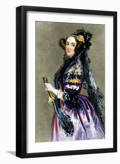 Portrait of Augusta Ada King-Alfred-edward Chalon-Framed Giclee Print